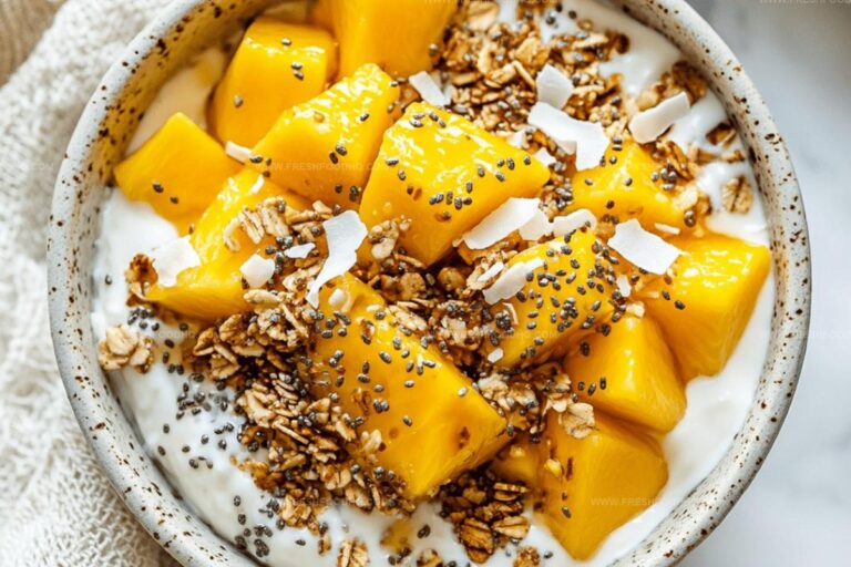 Greek Yogurt with Mango and Granola Recipe
