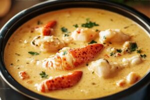 Seafood Bisque With Crab, Shrimp, And Lobster Recipe