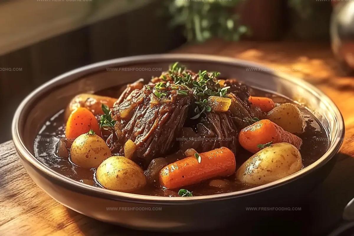 Pot Roast WCarrots & Potatoes Recipe