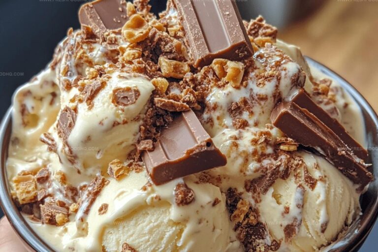 Cookie Dough Snickers & Reeses Ice Cream Dream Recipe