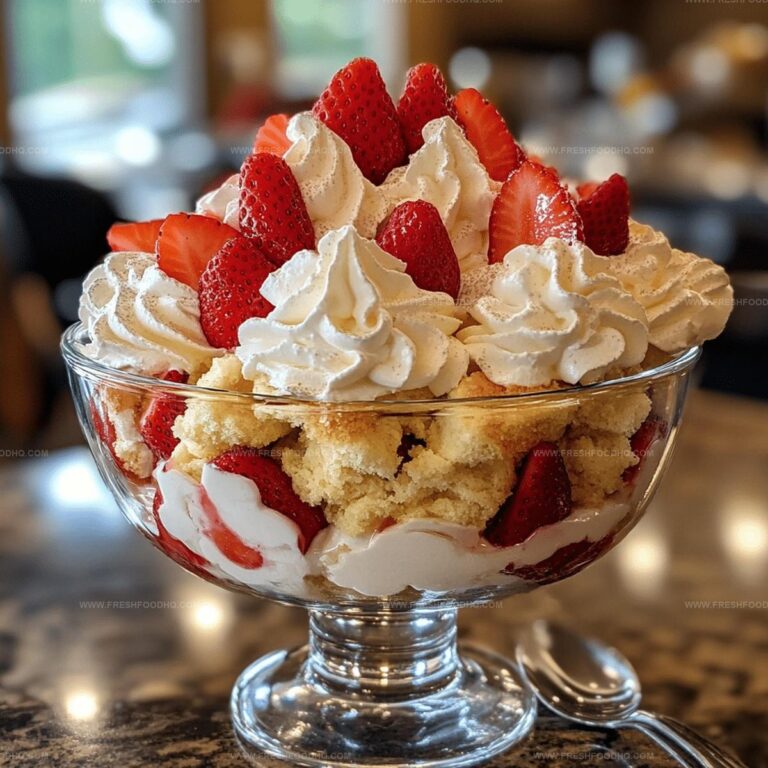 Easy Strawberry Shortcake Trifle Recipe