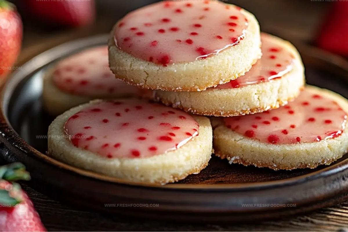 Strawberry Shortbread Cookies Recipe