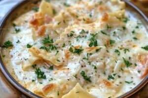 One-Pot Wonder Creamy Alfredo Lasagna Soup Recipe