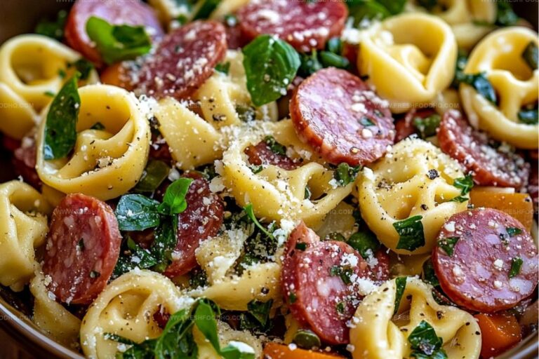 Salami-Mozzarella Tortellini Pasta Salad Recipe