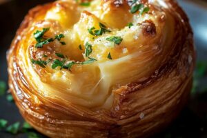 Cheesy Garlic Cruffins Recipe