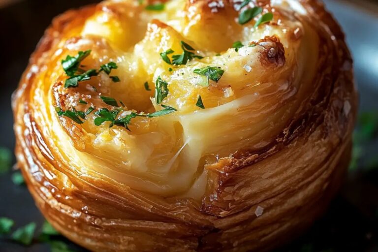 Cheesy Garlic Cruffins Recipe
