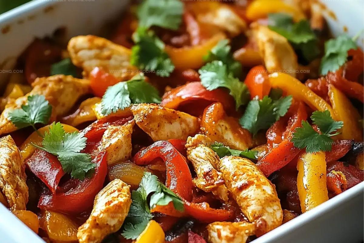 Fajita Chicken Casserole Recipe