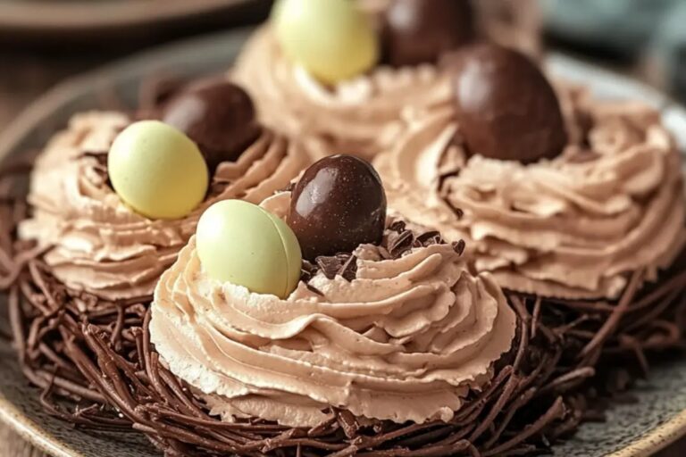 Chocolate Meringue Easter Nests Recipe