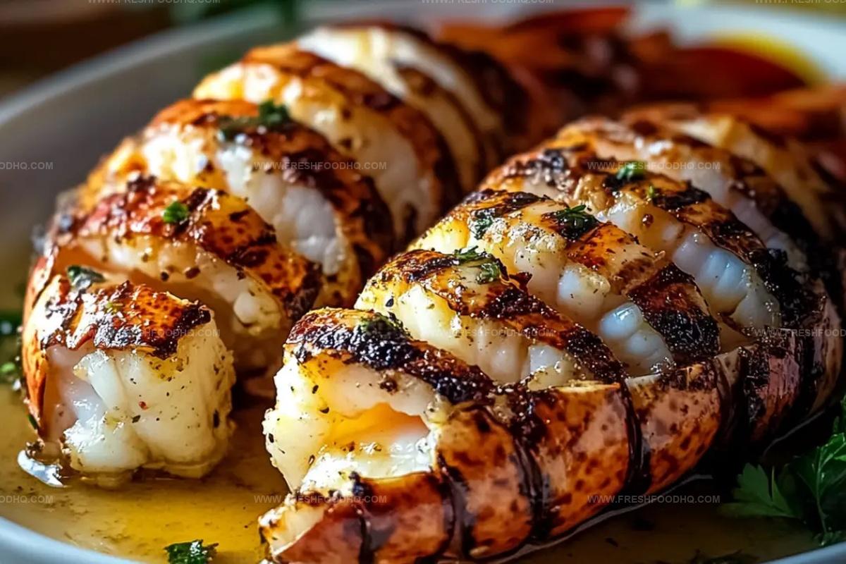 Succulent Grilled Lobster Tails In Zesty Lemon Garlic Butter Recipe