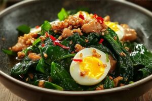 Spinach And Egg Stir-Fry Recipe