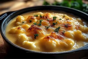 Cheddar Cauliflower And Roasted Garlic Soup Recipe
