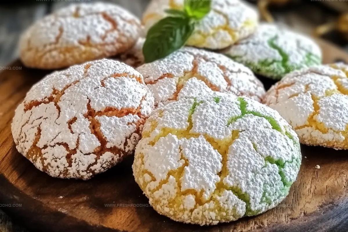 Cake Mix Crinkle Cookies Recipe