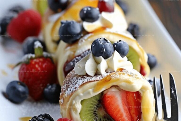 Cheesecake Fruit Salad Roll-Ups Recipe