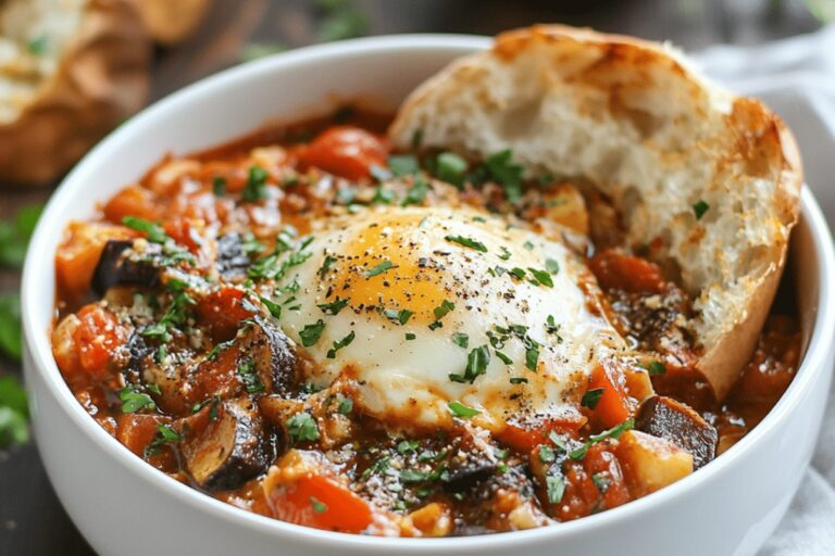 Spicy Eggplant Shakshuka Recipe