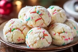Funfetti Snowball Cookies Recipe