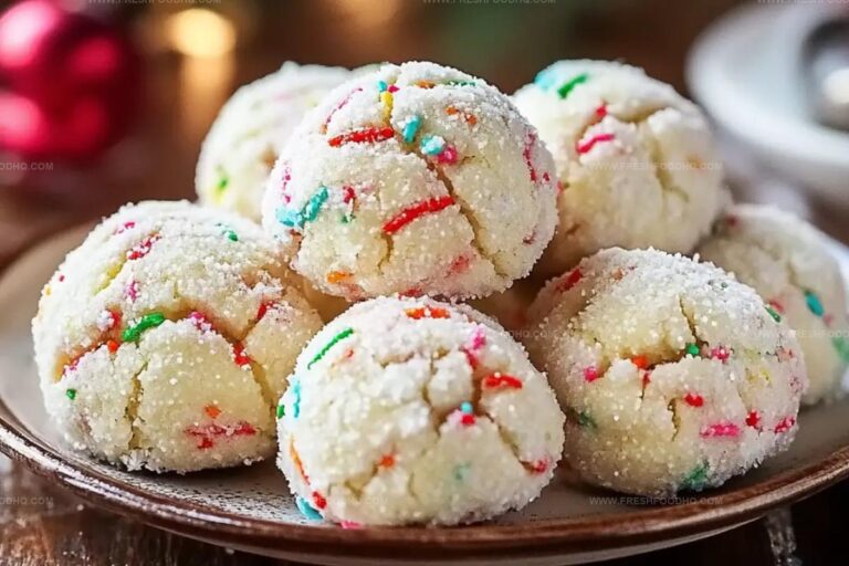 Funfetti Snowball Cookies Recipe