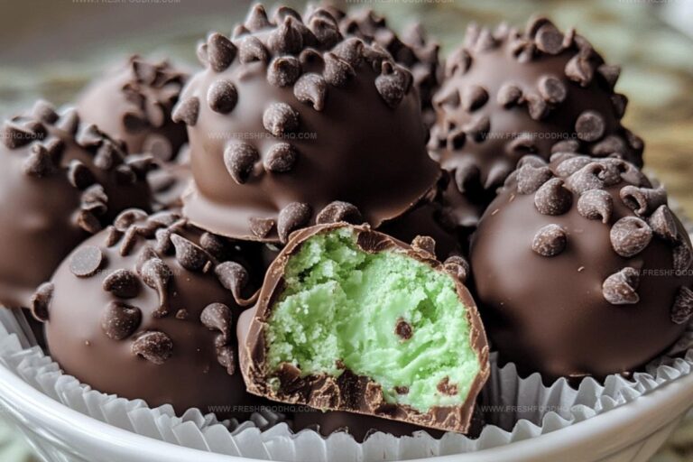 Mint Chocolate Chip Snowball Cookies Recipe