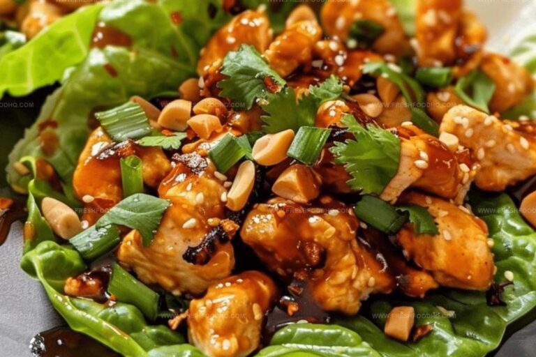 Savory Chicken Lettuce Wraps with Thai Chili Sauce Recipe