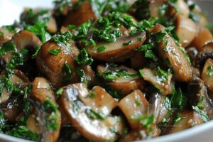 Fresh Mushroom and Parsley Salad Recipe