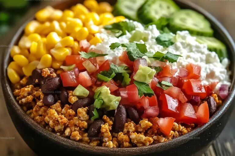 Fiesta-Style Cottage Cheese Taco Bowl Recipe