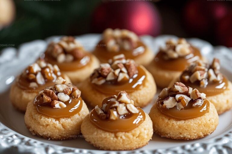 Holiday Caramel Thumbprint Treats Recipe