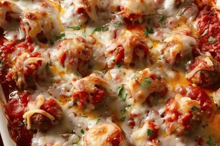Effortless Dump and Bake Meatball Casserole Recipe