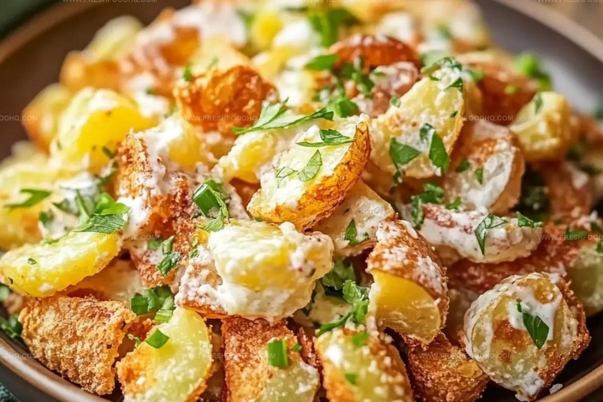 Crispy Smashed Potato Salad Recipe