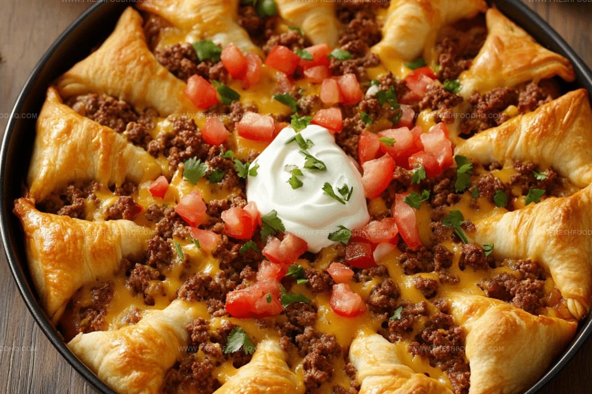 Pillsbury Crescent Roll Taco Bake Recipe