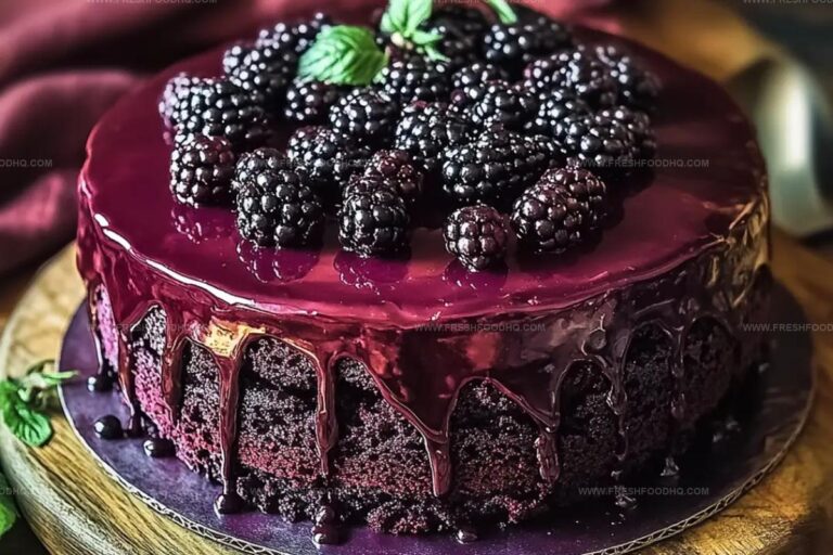 Blackberry Velvet Gothic Cake Recipe