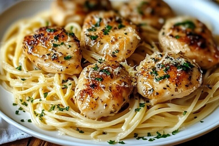 Garlic Butter Chicken With Lemon Parmesan Pasta Recipe
