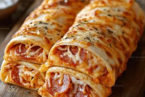 Cheesy Pepperoni Roll-Up Recipe
