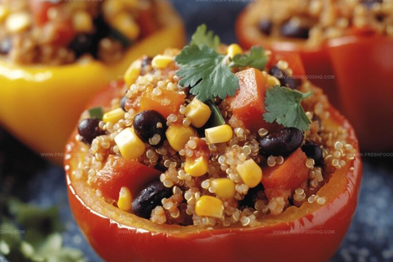 Quinoa and Black Bean Stuffed Peppers Recipe