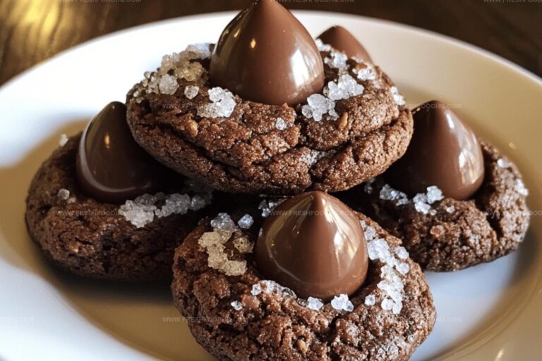 Chocolate Sugar Kiss Cookies Recipe