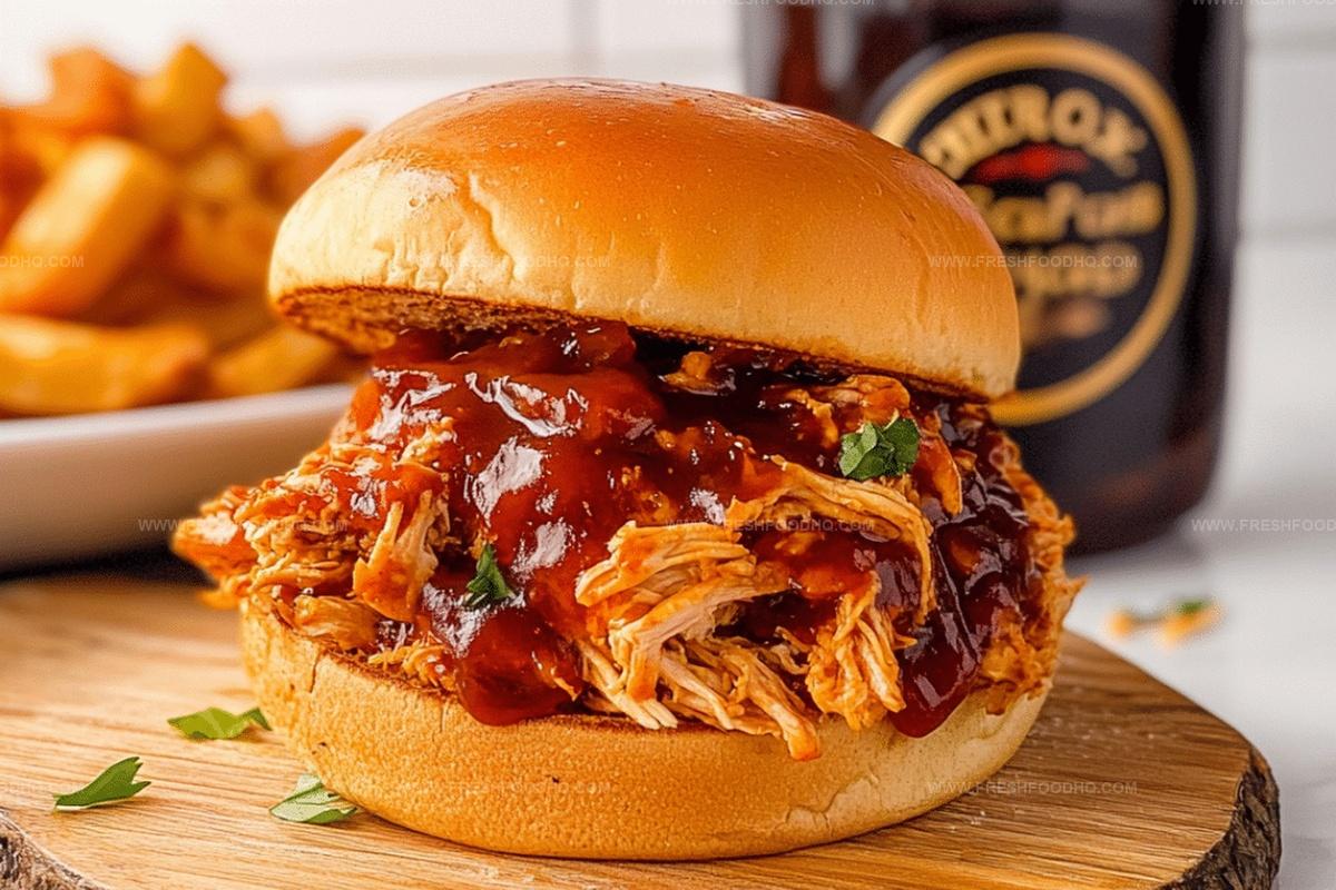 Slow Cooker Fireball BBQ Pulled Chicken Recipe
