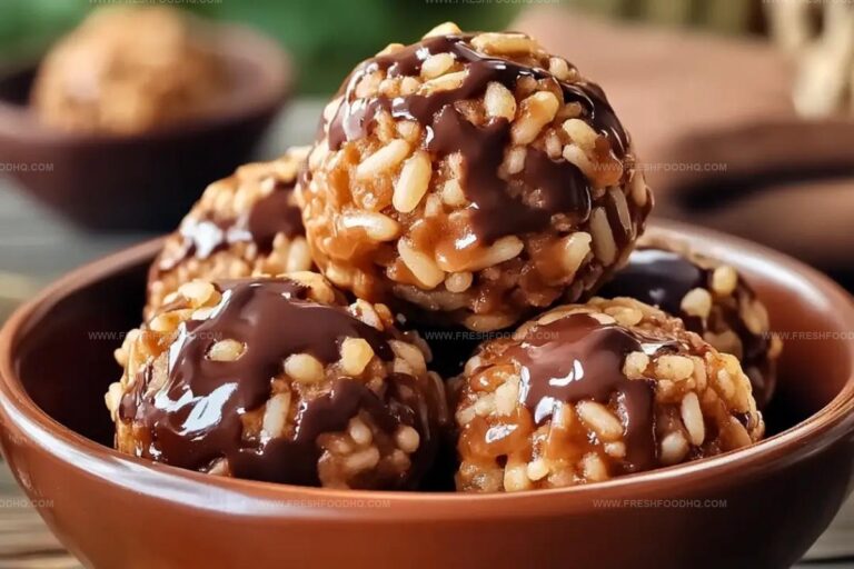 Peanut Butter Balls With Chocolate Rice Krispies Recipe