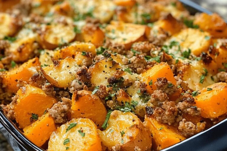 Ground Turkey Sweet Potato Bake Recipe