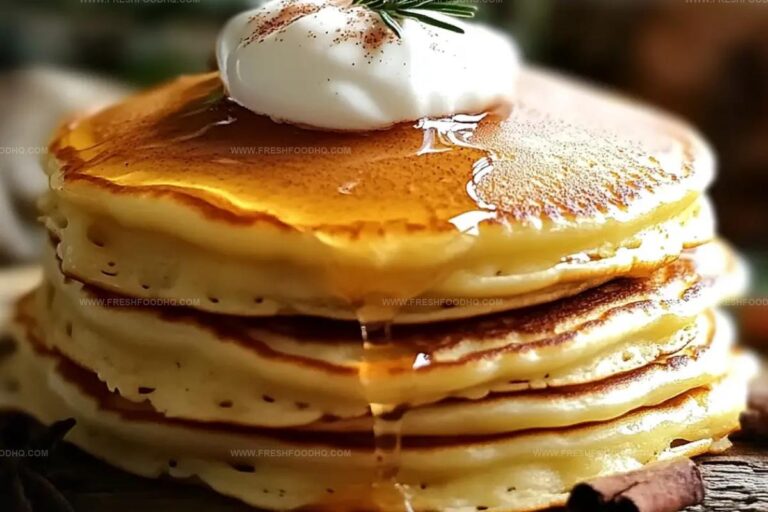 Vanilla Cinnamon Buttermilk Pancakes Recipe