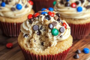 Monster Cookie Dough Cupcakes Recipe