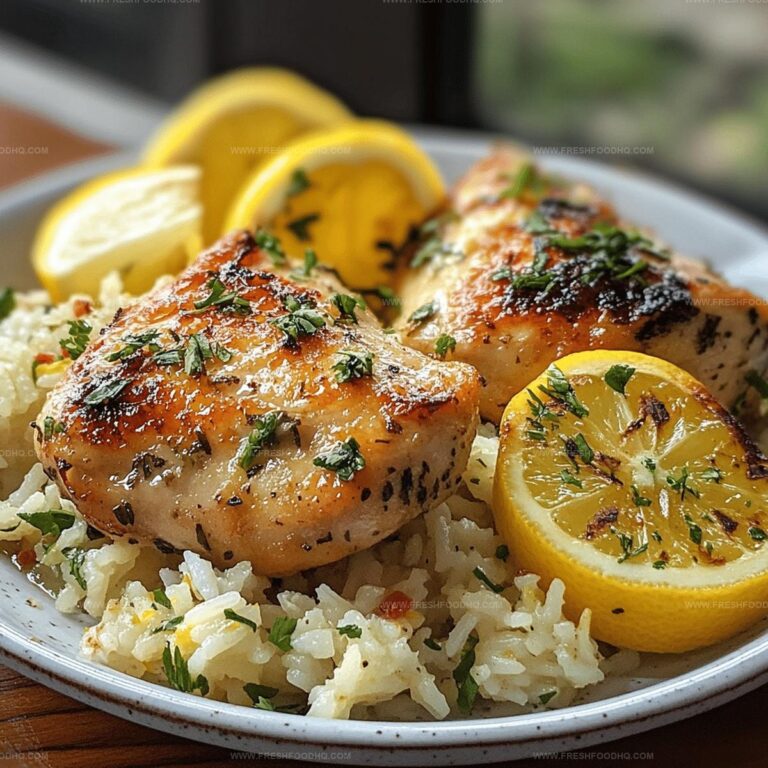 Tasty Greek Chicken and Lemon Rice Recipe
