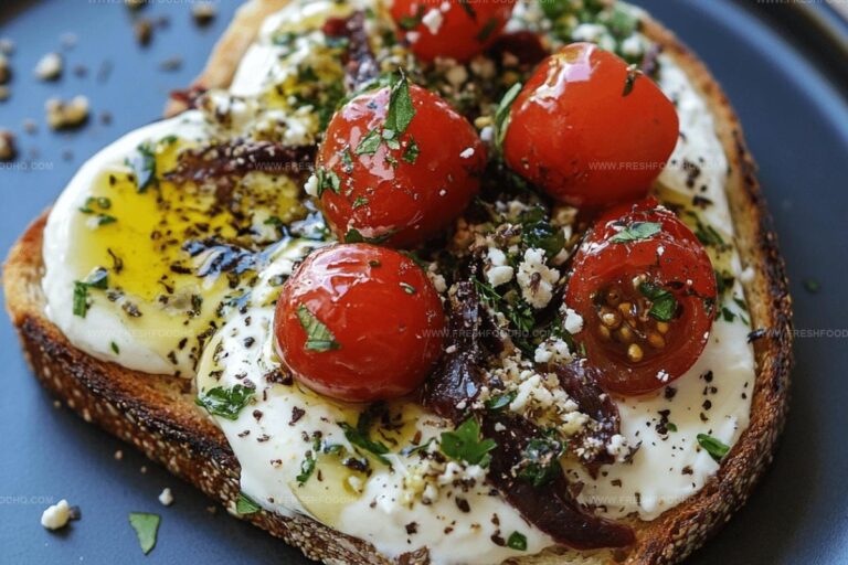 Mediterranean Breakfast Toast Recipe