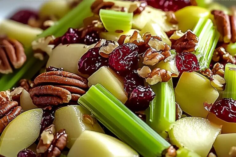 Apple Salad With Honeycrisp Apples, Celery, Grapes, Pecans, And Dried Cranberries Recipe