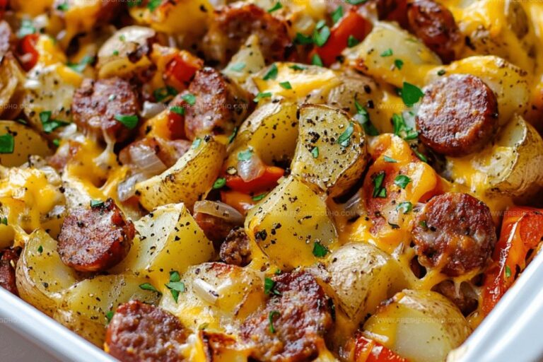 Cheesy Ranch Potatoes and Sausage Recipe