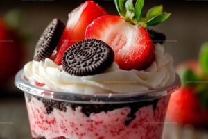 Strawberry Oreo Cheesecake Cups Recipe