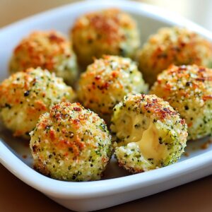 Baked Broccoli Cheese Balls Recipe