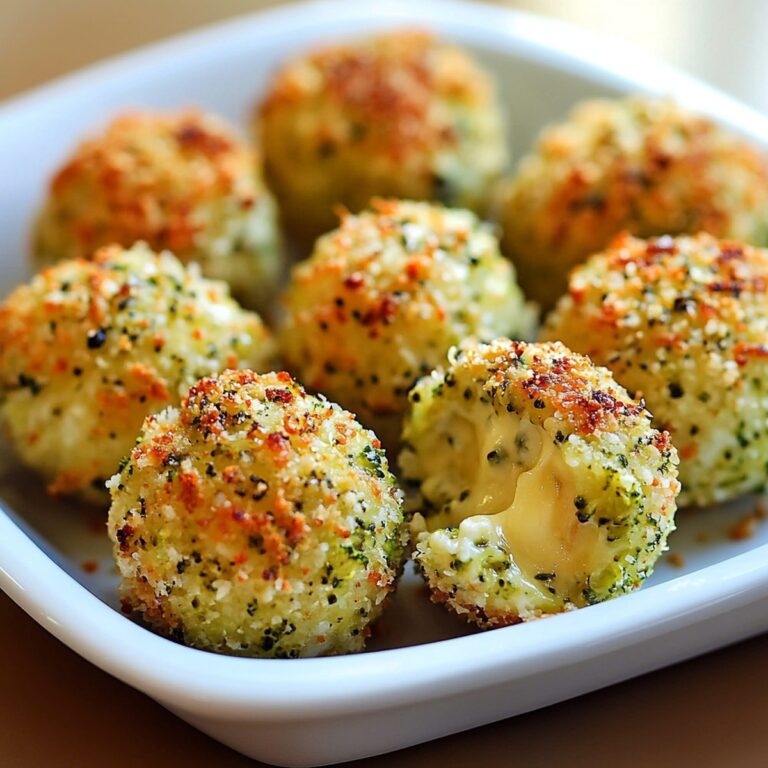 Baked Broccoli Cheese Balls Recipe