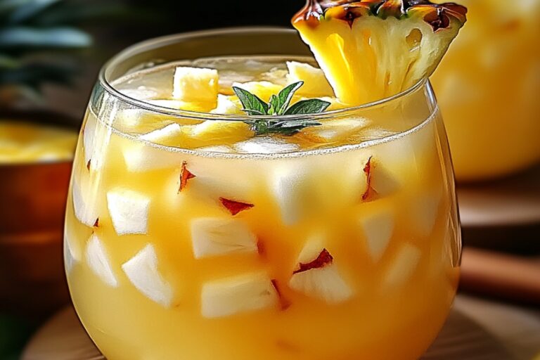 Tropical Pineapple Lemonade Punch Recipe