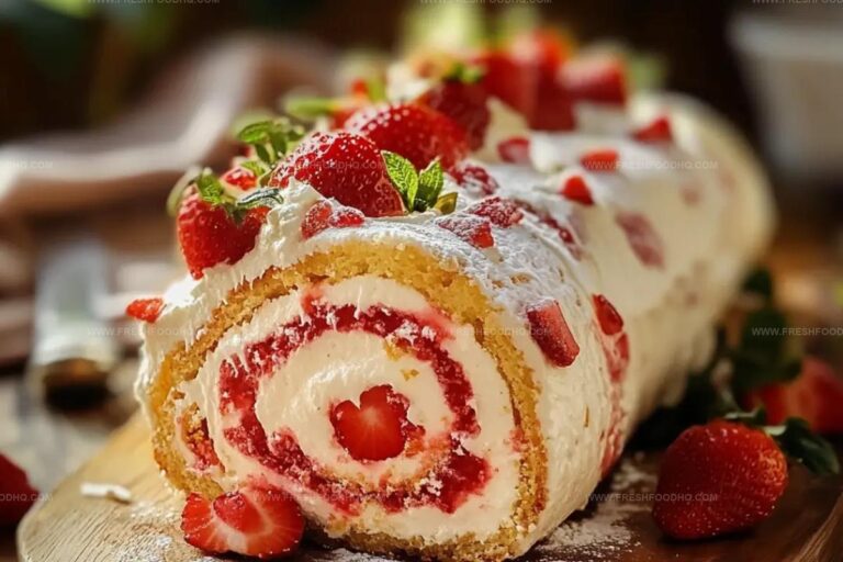 Strawberry Birthday Cake Roll Recipe