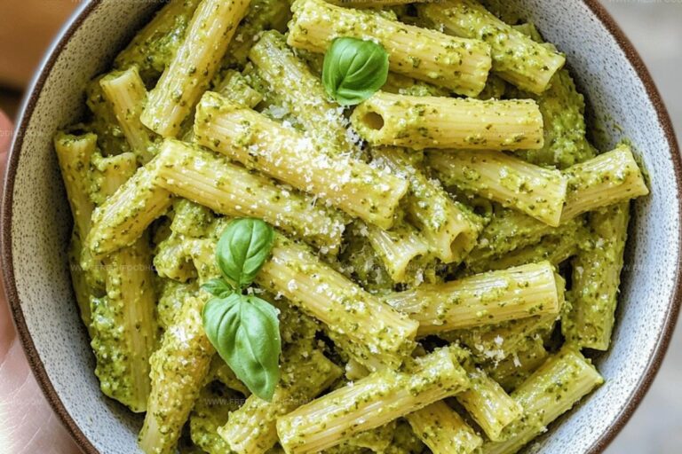 High-Protein Green Pesto Pasta Recipe