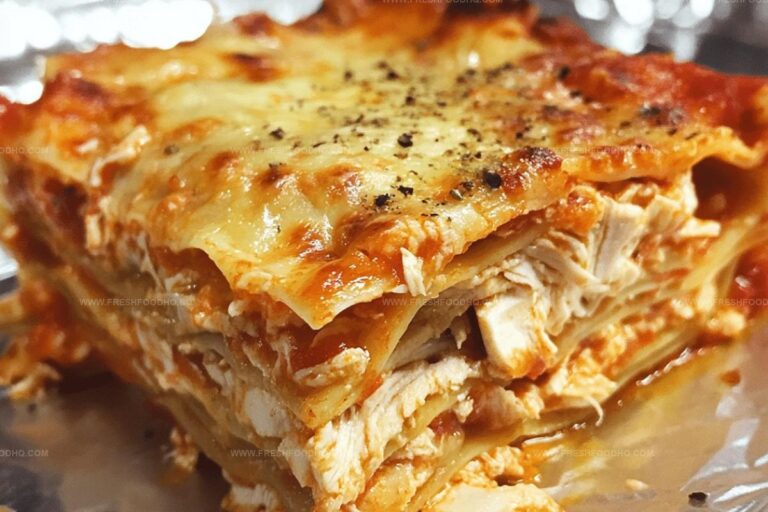 Double Cheesy Buffalo Chicken Lasagna with Ranch Drizzle Recipe
