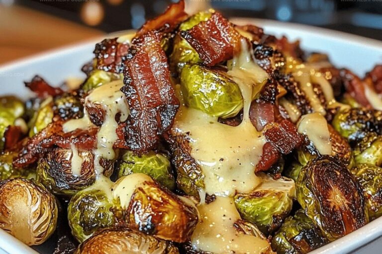 Honey-Glazed Roasted Brussels Sprouts with Beef Bacon Recipe